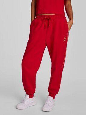 Champion Women's Gold Medal Fleece Joggers - Red L